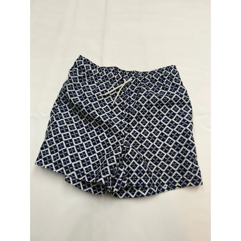JANIE & JACK CAT & JACK Boys 5 2pc Swim Trunk Bundle Mesh Lined Blue Floral EE18